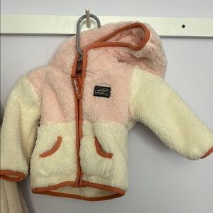 Pink and Cream Fleece Jacket